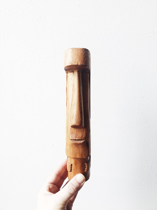 Vintage Modernist Wood Sculpture