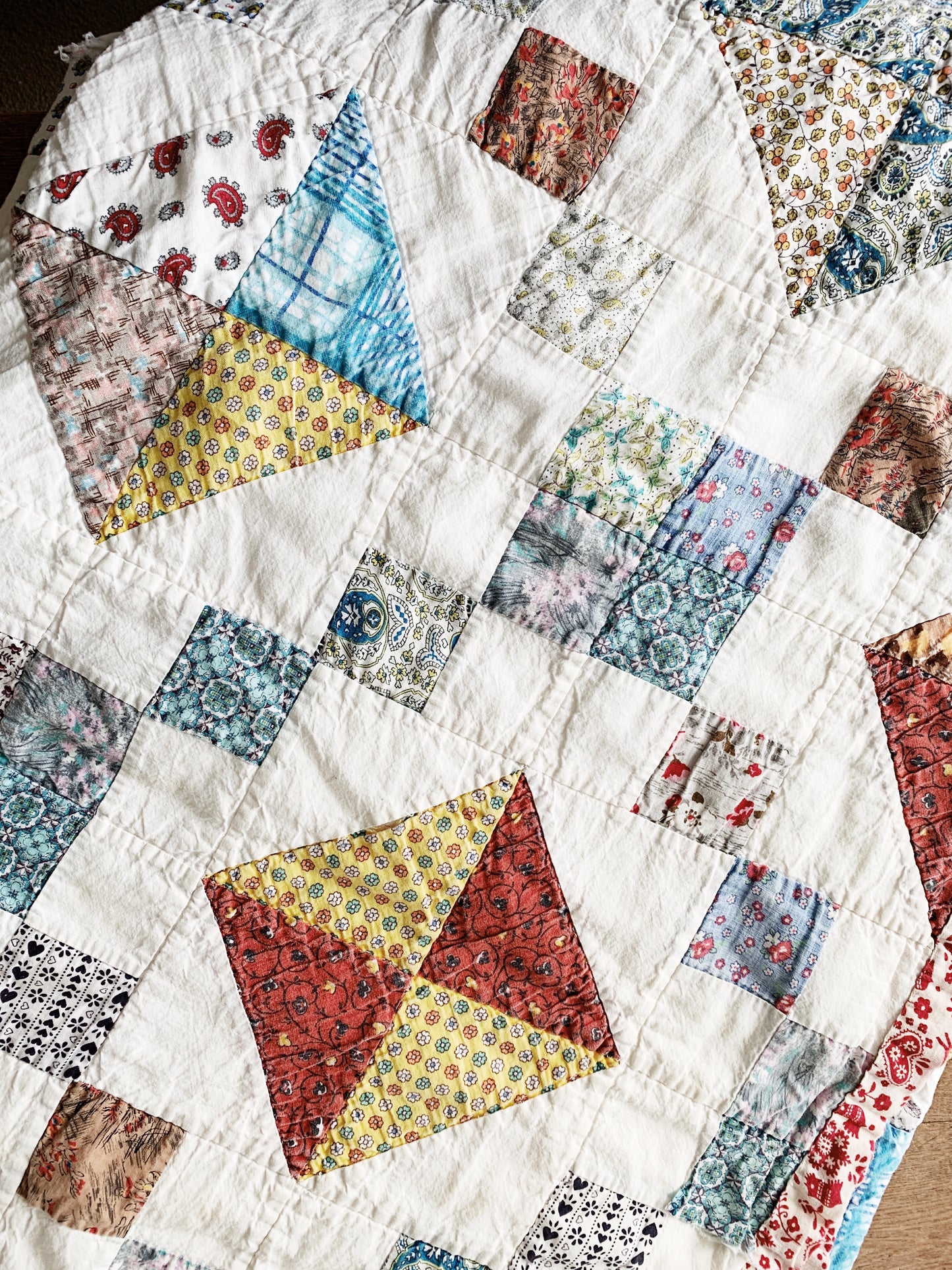 Vintage Cotton Patchwork Quilt