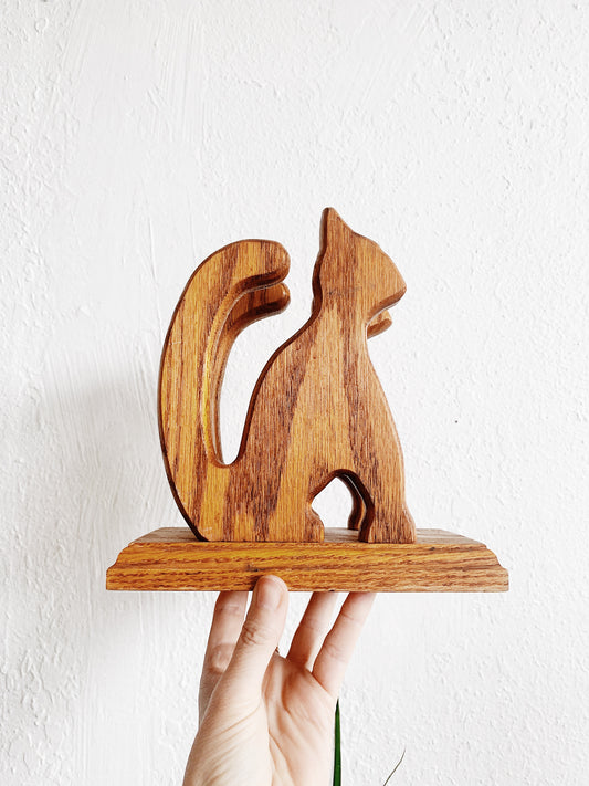Vintage Cutout Wood Letter Holder