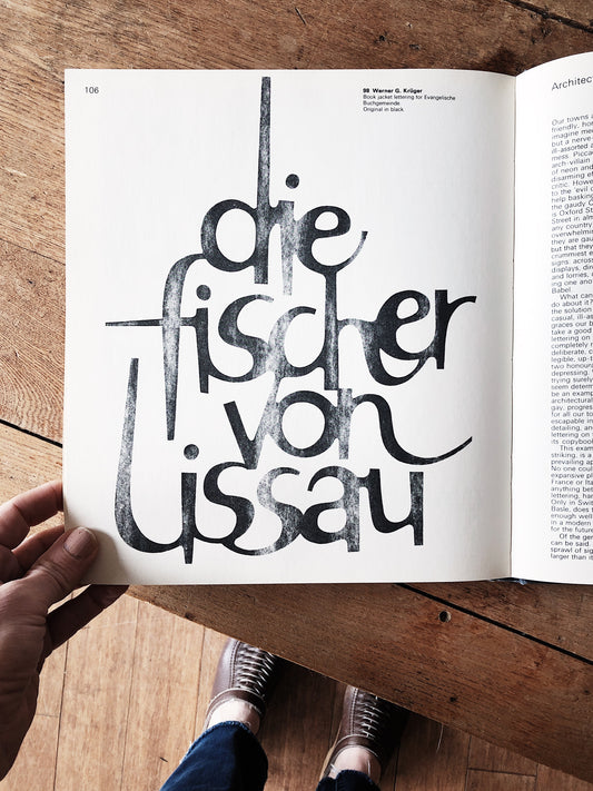 Vintage Lettering Today 1960s Font and Signage Book